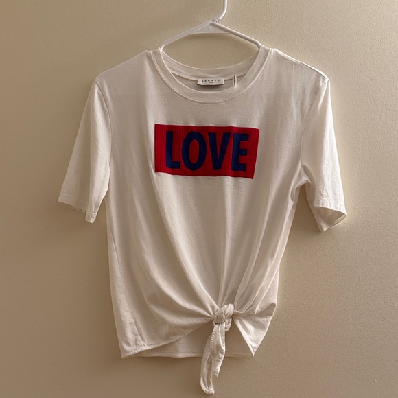 SANDRO Paris Love Knot Tee - Picture 1 of 5